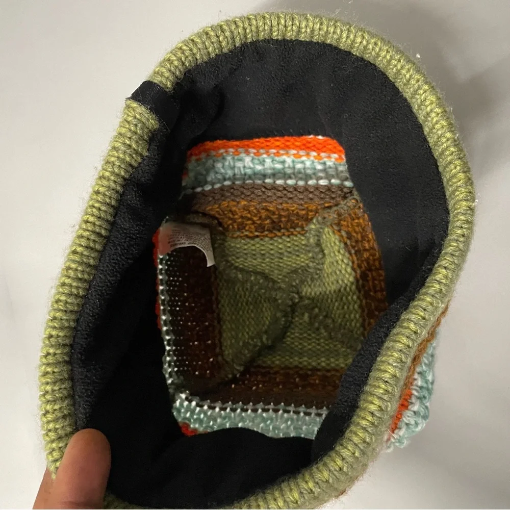 Fjällräven Multicolor Cozy Knit Beanie | Striped Winter Hat - Picture 3 of 4